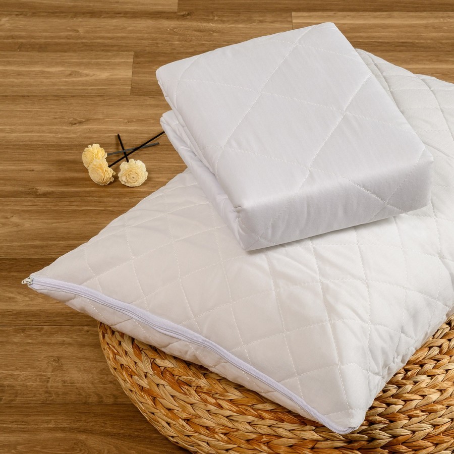 Προστατευτικό Στρώματος King Size Καπιτονέ Αδιάβροχο Λευκό 180X200 Melinen