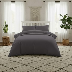 Σεντόνι King Size Μεμονωμένο 270X270 Lavish Satin Dark Grey Melinen