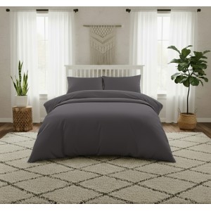 Σεντόνι King Size Μεμονωμένο 270X270 Lavish Satin Dark Grey Melinen