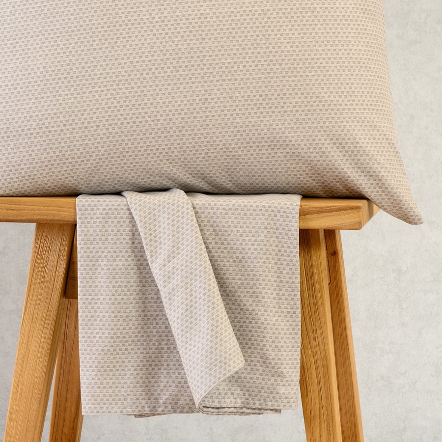 Σετ Κατωσέντονο Με Μαξιλαροθήκη Luca Grey 100X200+32 Melinen