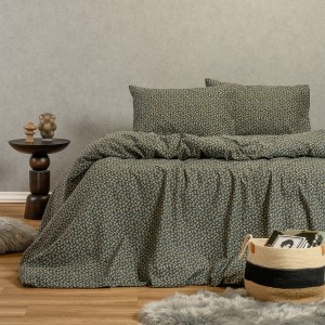 Σετ Κατωσέντονο Με Μαξιλαροθήκη Elise Blue 120X200+30 Melinen
