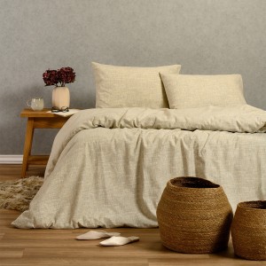 Σετ Κατωσέντονο Με Μαξιλαροθήκη Farrel Grey 120X200+30 Melinen