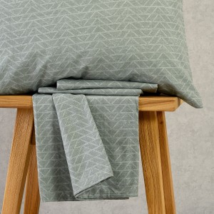 Σετ Κατωσέντονο Με Μαξιλαροθήκη Paris Aqua 120X200+32 Melinen