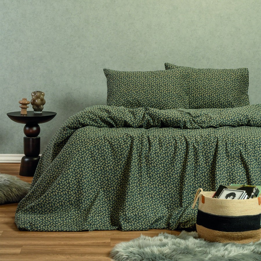 Σετ Κατωσέντονο Με Μαξιλαροθήκες Elise Blue 160X200+30 Melinen