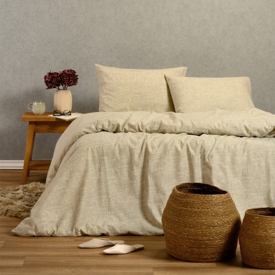 Σετ Κατωσέντονο Με Μαξιλαροθήκες Farrel Grey 160X200+30 Melinen