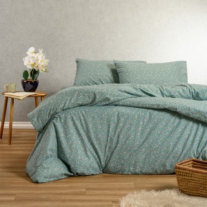 Σετ Κατωσέντονο Με Μαξιλαροθήκες Fay Petrol 180X200+30 Melinen