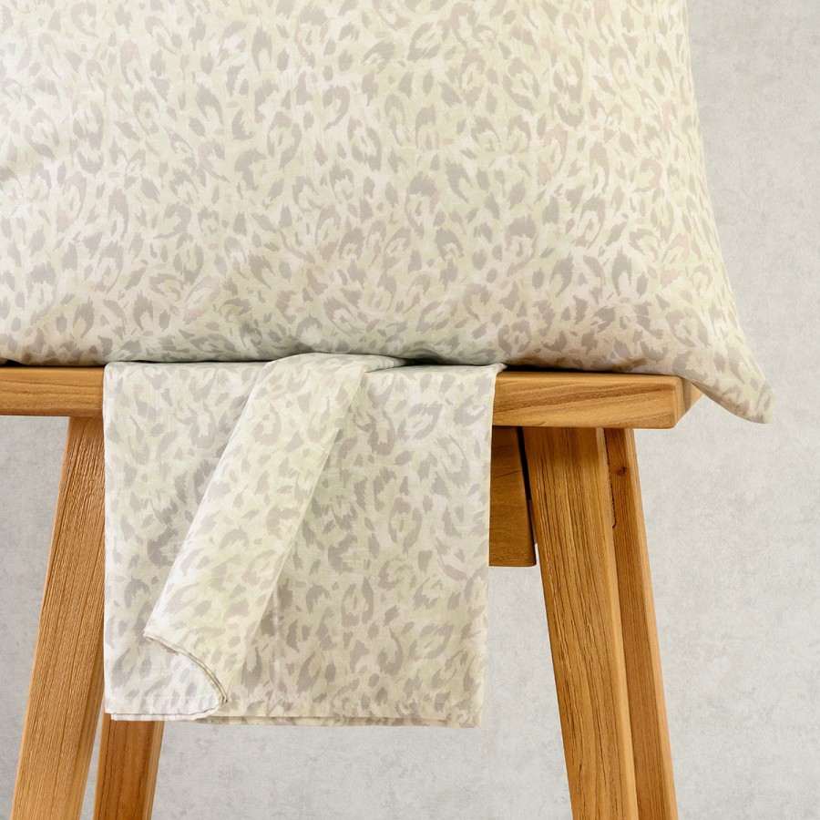 Σετ Κατωσέντονο Με Μαξιλαροθήκες Leo Aqua/Grey 180X200+32 Melinen