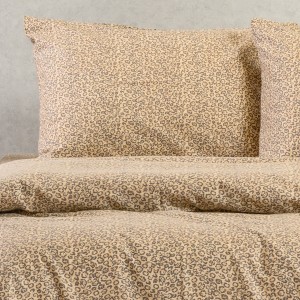 Σετ Μαξιλαροθήκες Φανελένιες Keshia Beige 53X72 Melinen