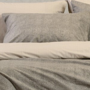 Σετ Μαξιλαροθήκες Πανωσέντονου Luca Grey 50X70 Melinen