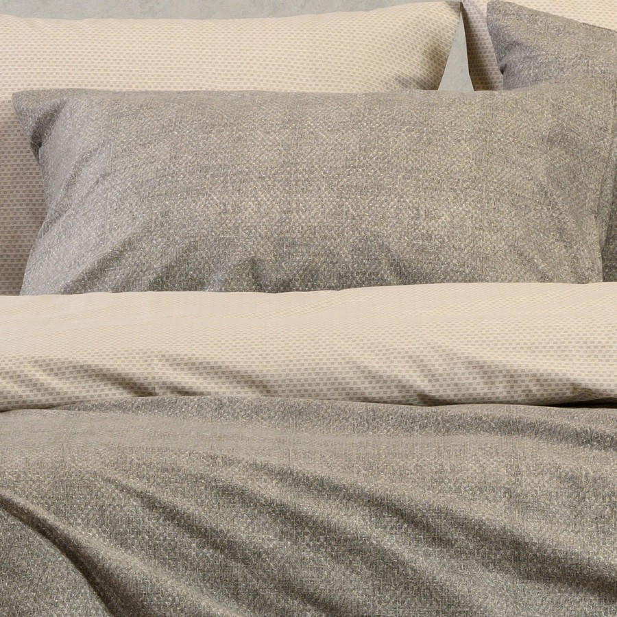 Σετ Μαξιλαροθήκες Πανωσέντονου Luca Grey 50X70 Melinen