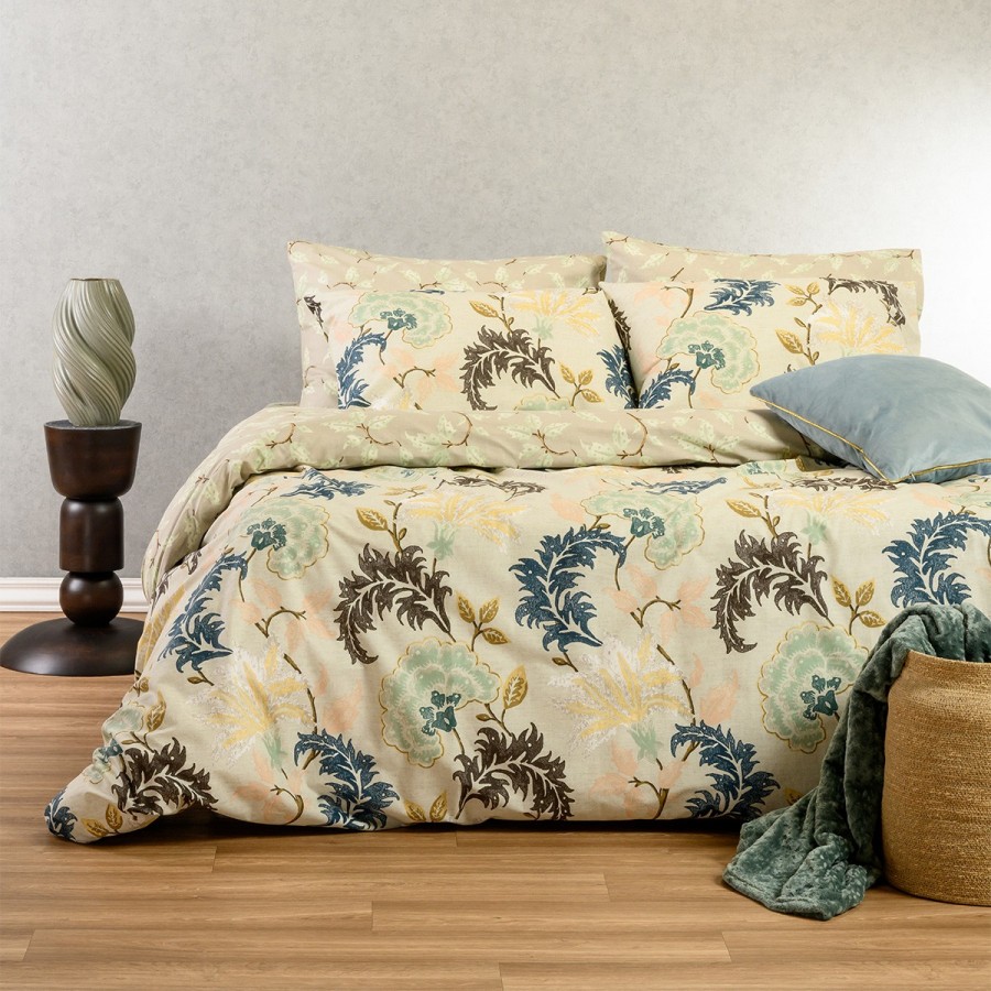 Σετ Σεντόνια Διπλά Με λάστιχο Alessandro Blue 150X200+32 Melinen Σετ Σεντόνια Διπλά Με λάστιχο Alessandro Blue 150X200+32 Melinen