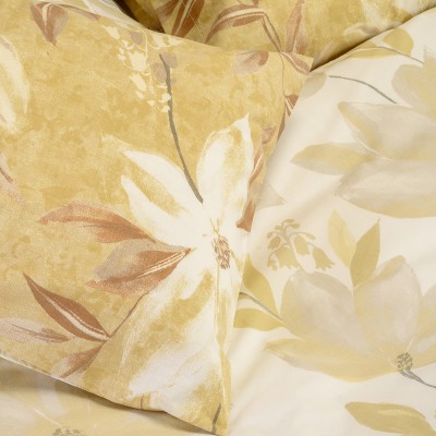 Σετ Σεντόνια Διπλά Με λάστιχο Giulia Ochre 150X200+32 Melinen