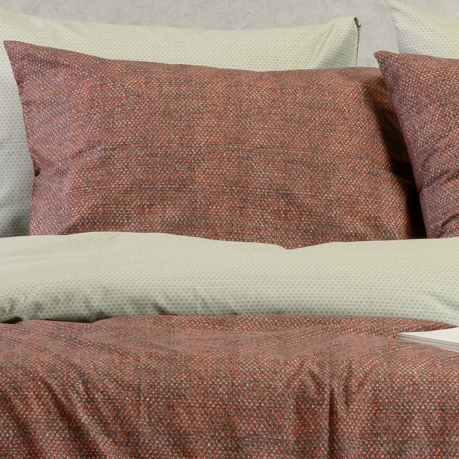 Σετ Σεντόνια Διπλά Luca Bordeaux 205X270 Melinen Σετ Σεντόνια Διπλά Luca Bordeaux 205X270 Melinen