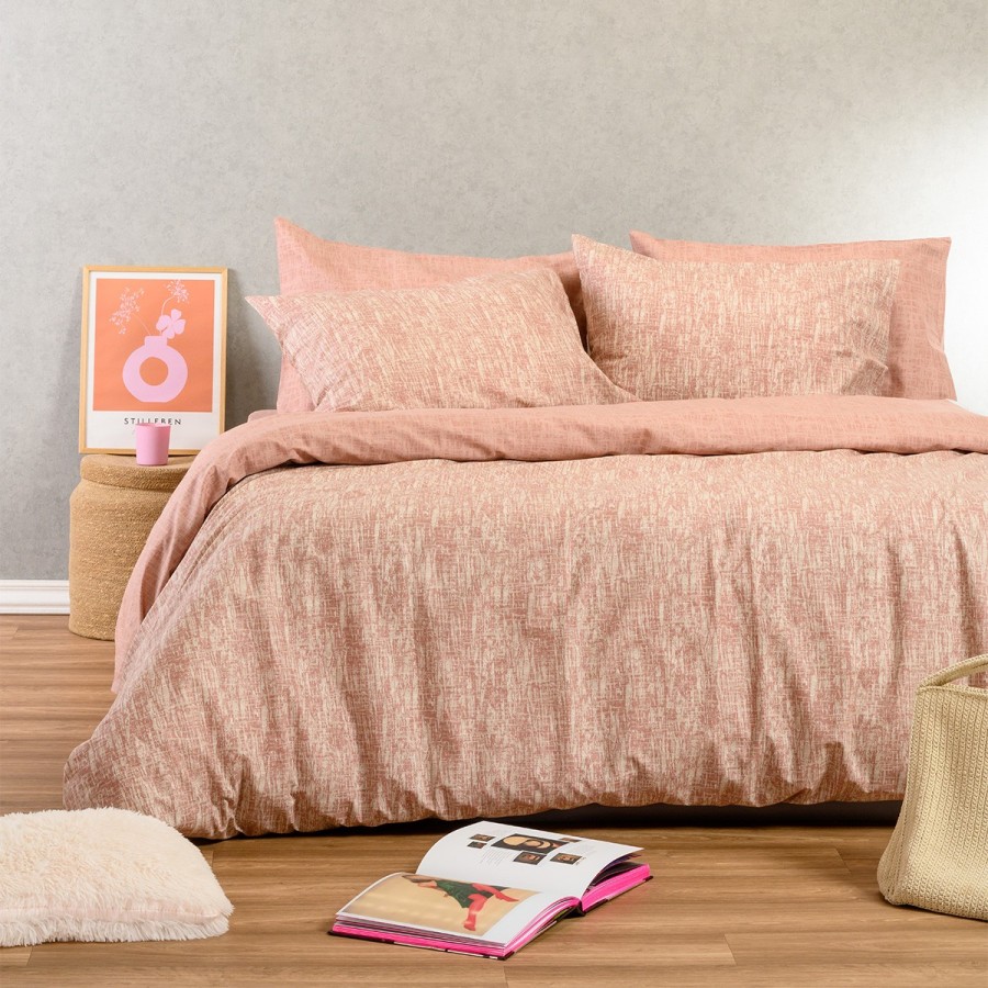 Σετ Σεντόνια Διπλά Milan Rose 205X270 Melinen