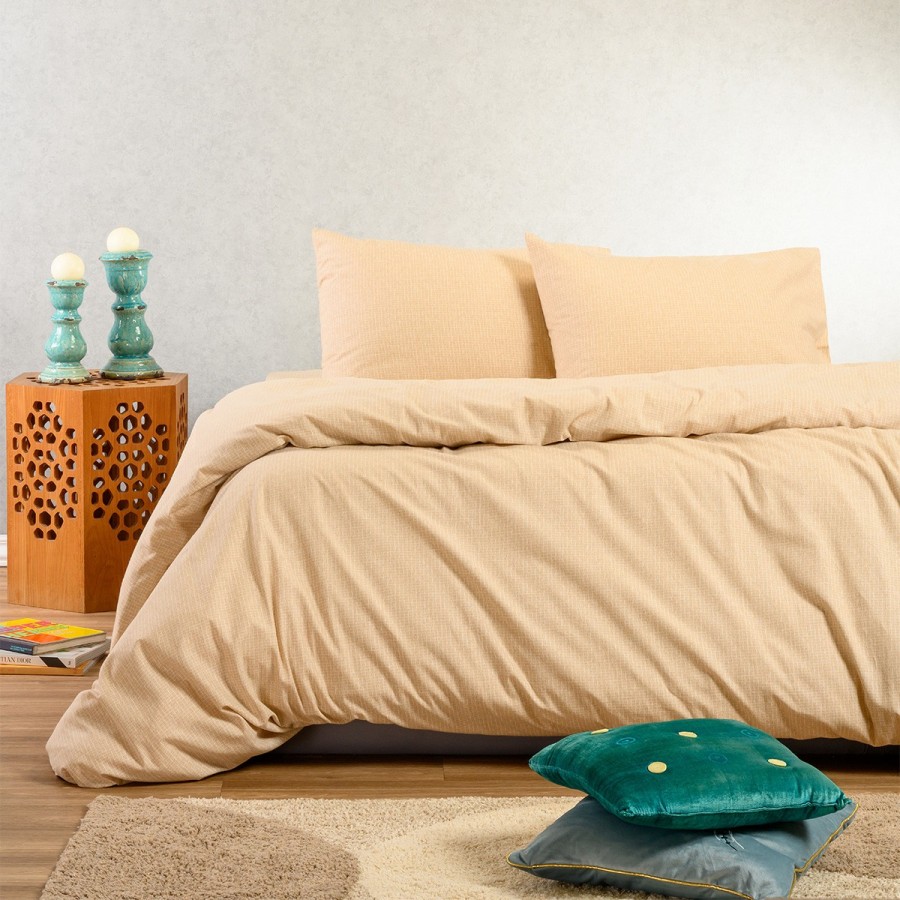 Σετ Σεντόνια Φανελένια Μονά Με λάστιχο Owen Beige 100X200+30 Melinen Σετ Σεντόνια Φανελένια Μονά Με λάστιχο Owen Beige 100X200+30 Melinen