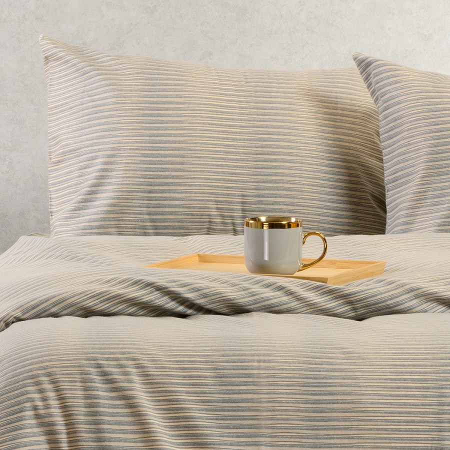 Σετ Σεντόνια Φανελένια Υπέρδιπλα Με λάστιχο Trinity Grey 160X200+30 Melinen Σετ Σεντόνια Φανελένια Υπέρδιπλα Με λάστιχο Trinity Grey 160X200+30 Melinen