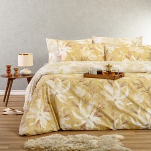 Σετ Σεντόνια King Size Giulia Ochre 260X270 Melinen
