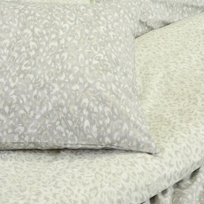 Σετ Σεντόνια King Size Με λάστιχο Leo Aqua/Grey 180X200+32 Melinen