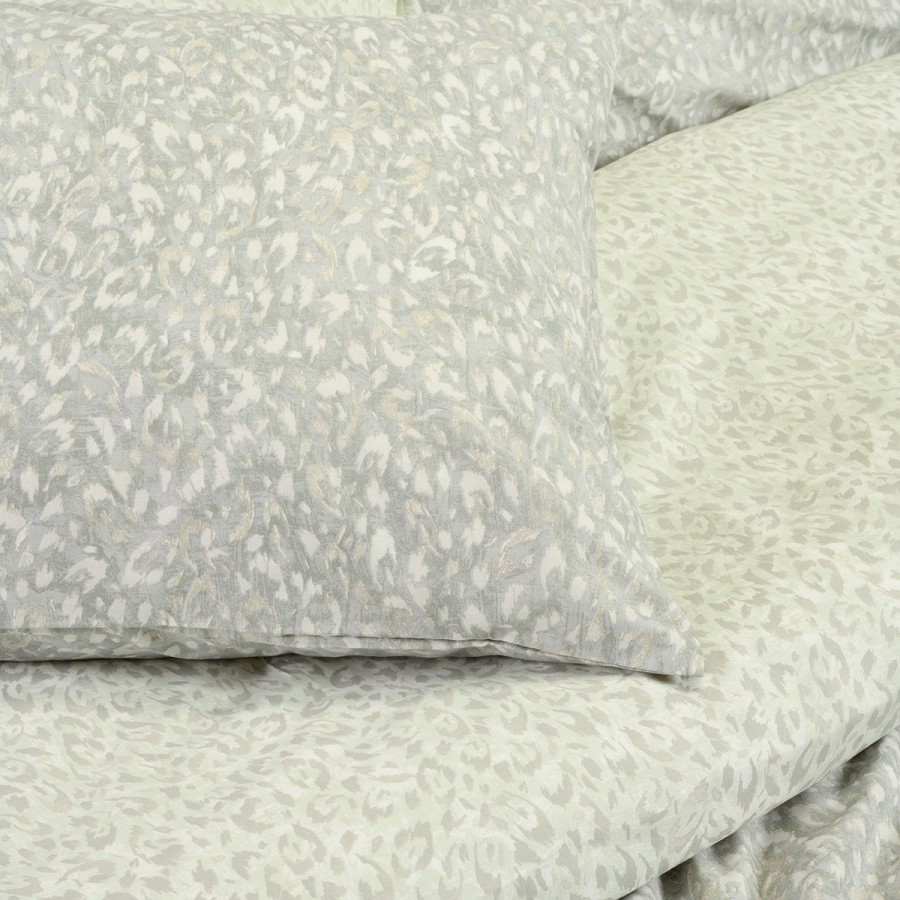 Σετ Σεντόνια King Size Με λάστιχο Leo Aqua/Grey 180X200+32 Melinen