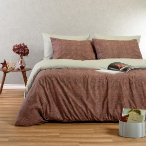 Σετ Σεντόνια King Size Luca Bordeaux 260X270 Melinen