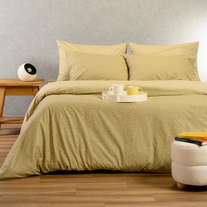 Σετ Σεντόνια Μονά Samuele Olive/Beige 170X270 Melinen