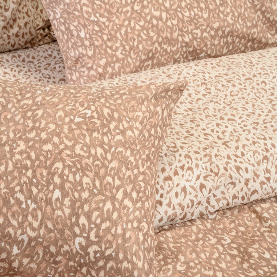 Σετ Σεντόνια Υπέρδιπλα Με λάστιχο Leo Mocca 160X200+32 Melinen