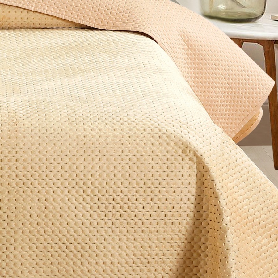 Κουβερλί Μονό Omnia Beige 160Χ240 Melinen
