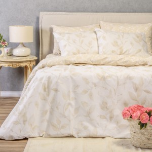 Παπλωματοθήκη Μονή Pearl Beige Ultra Line 165X245 Melinen