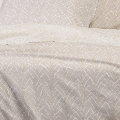 Παπλωματοθήκη Υπέρδιπλη Coral Light Grey Ultra Line 225X245 Melinen