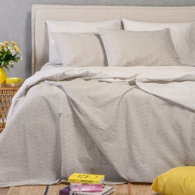 Παπλωματοθήκη Υπέρδιπλη Maverick Light Grey Ultra Line 225X245 Melinen