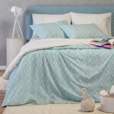 Παπλωματοθήκη Υπέρδιπλη River Aqua Casual Line 225X245 Melinen Παπλωματοθήκη Υπέρδιπλη River Aqua Casual Line 225X245 Melinen