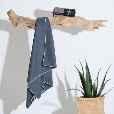 Πετσέτα Microfiber Gym Anthracite 80Χ170 Melinen