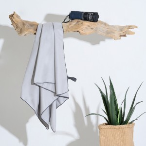 Πετσέτα Microfiber Gym Silver 50Χ90 Melinen