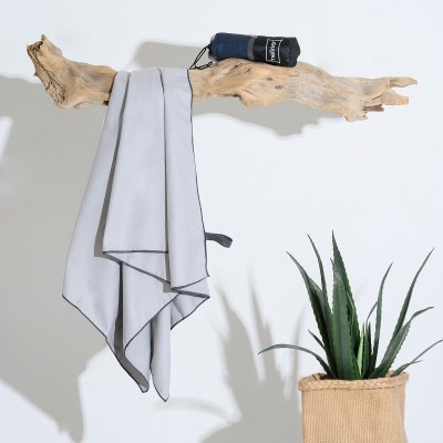 Πετσέτα Microfiber Gym Silver 80Χ170 Melinen