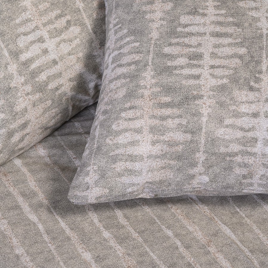 Σετ Μαξιλαροθήκες Πανωσέντονου Kai Grey Casual Line 50X70 Melinen