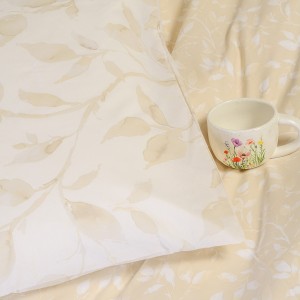 Σετ Μαξιλαροθήκες Πανωσέντονου Pearl Beige Ultra Line 50X70 Melinen