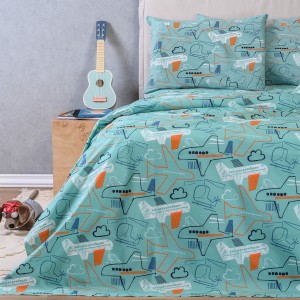 Σετ Παπλωματοθήκη 2 Τεμ. Μονή Planeur Kids Line 165X245 Melinen