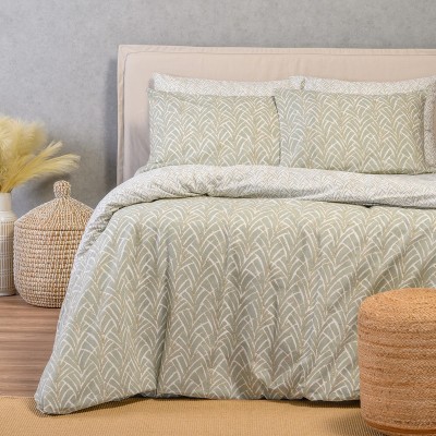 Σετ Σεντόνια Διπλά Με λάστιχο Coral Aqua Ultra Line 150Χ200+32 Melinen