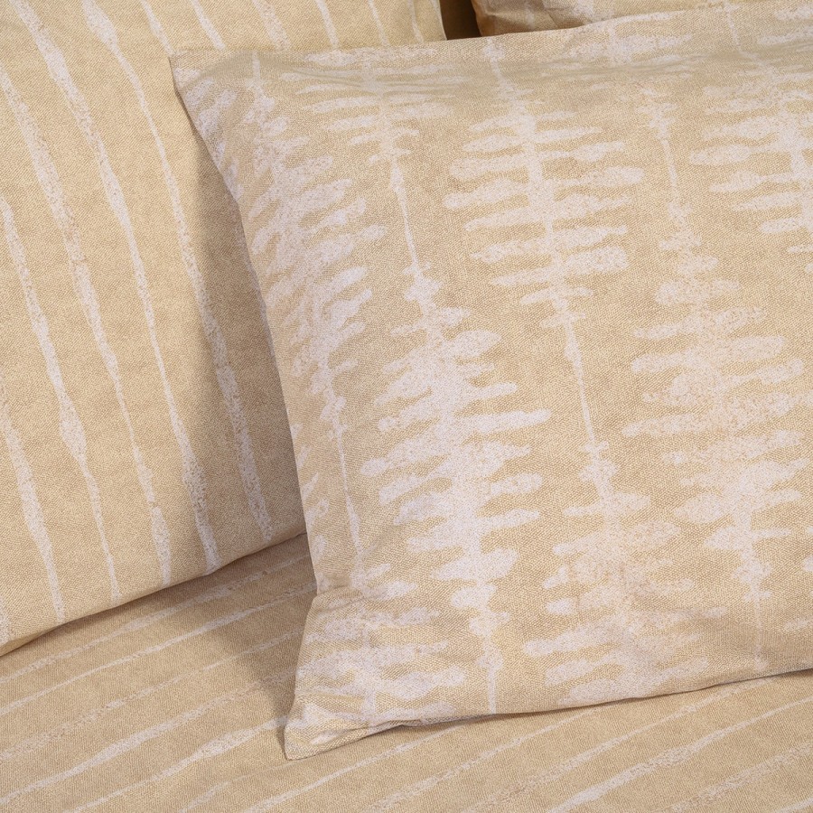 Σετ Σεντόνια Διπλά Με λάστιχο Kai Beige Casual Line 150Χ200+32 Melinen