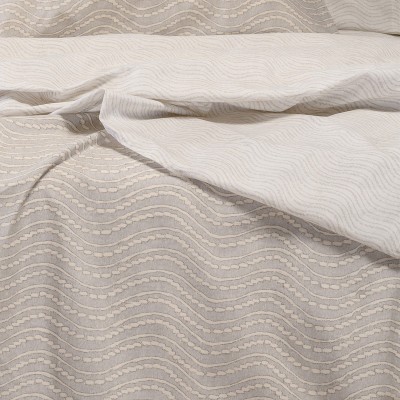 Σετ Σεντόνια Διπλά Με λάστιχο Maverick Light Grey Ultra Line 150Χ200+32 Melinen