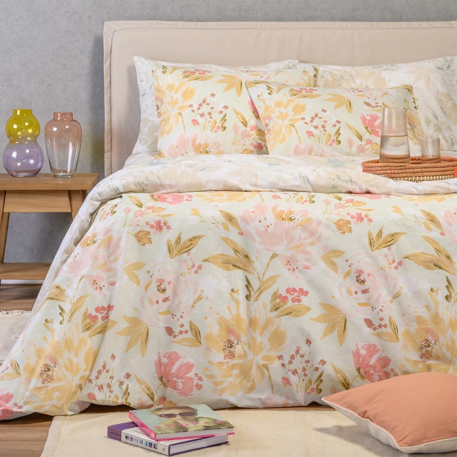 Σετ Σεντόνια King Size Με λάστιχο Anabelle Aqua Casual Line 180Χ200+32 Melinen