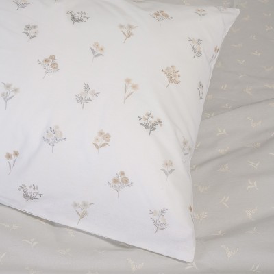 Σετ Σεντόνια King Size Με λάστιχο Spring Light Grey Ultra Line 180Χ200+32 Melinen