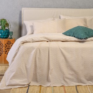 Σετ Σεντόνια King Size Maverick Beige Ultra Line 260X270 Melinen