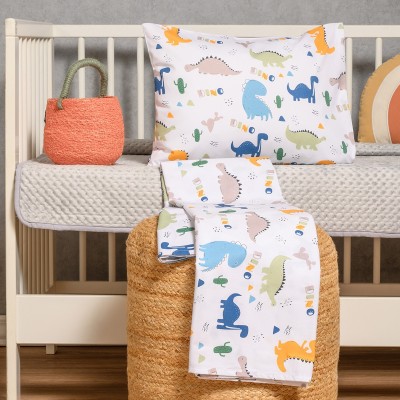 Σετ Σεντόνια Κούνιας Dino Prime Line Baby 120X170 Melinen