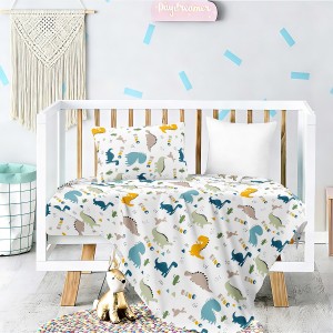 Σετ Σεντόνια Κούνιας Dino Prime Line Baby 120X170 Melinen