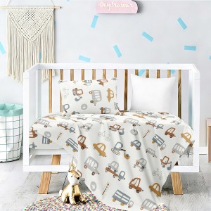 Σετ Σεντόνια Κούνιας Με λάστιχο Let'S Ride Prime Line Baby 70Χ140+17 Melinen