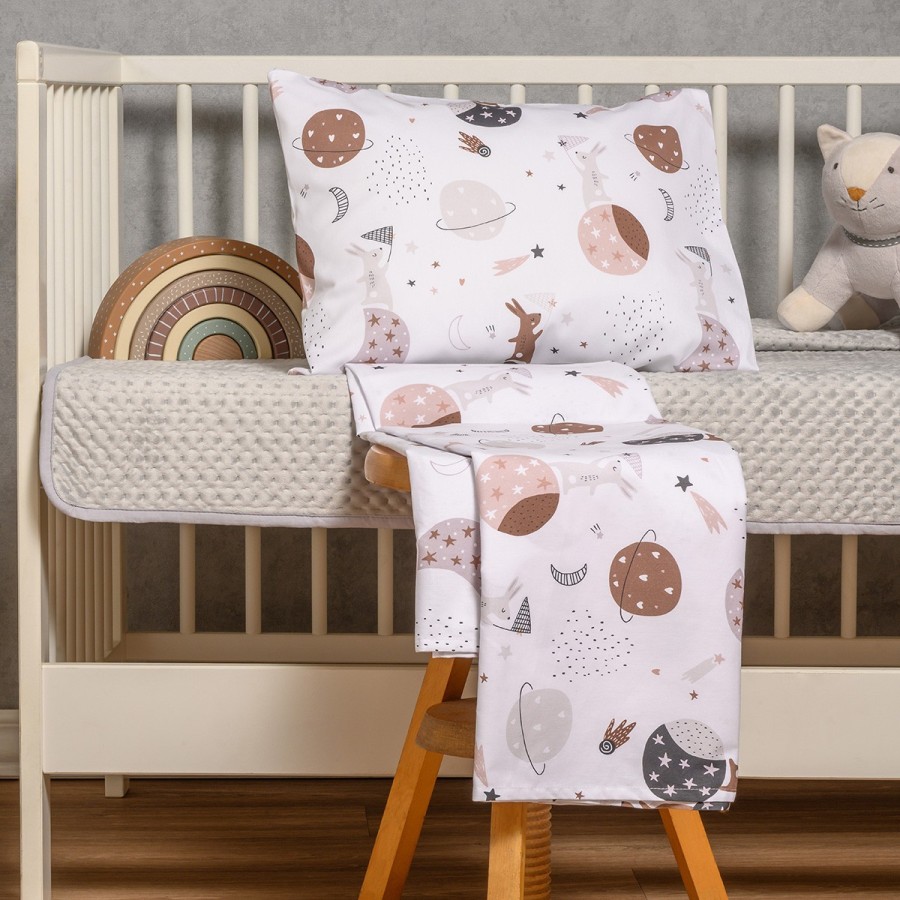 Σετ Σεντόνια Κούνιας Universe Prime Line Baby 120X170 Melinen