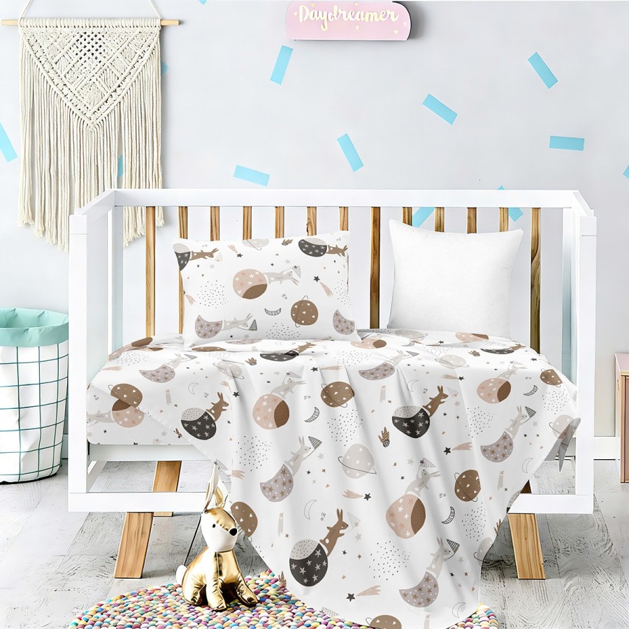 Σετ Σεντόνια Κούνιας Universe Prime Line Baby 120X170 Melinen