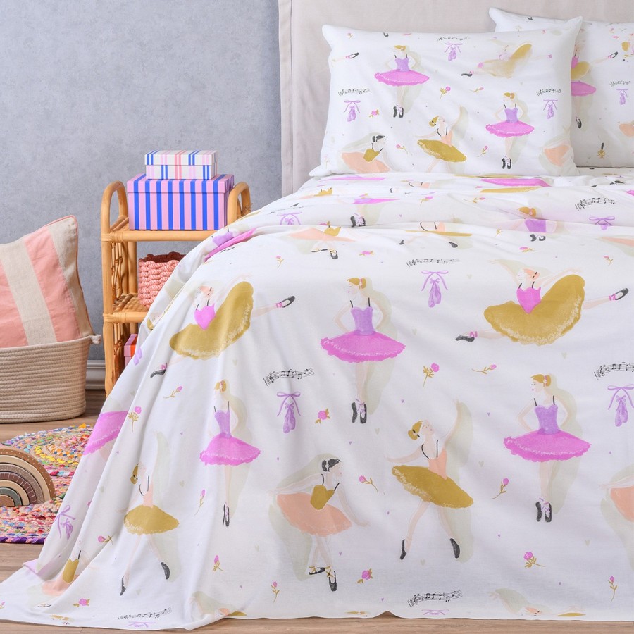 Σετ Σεντόνια Μονά Με λάστιχο Dancer Kids Line 100X200+32 Melinen