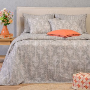 Σετ Σεντόνια Μονά Με λάστιχο Kai Grey Casual Line 100Χ200+32 Melinen